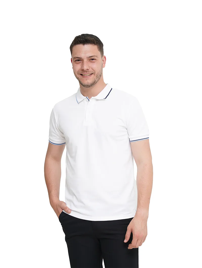 Polo en piqué de coton